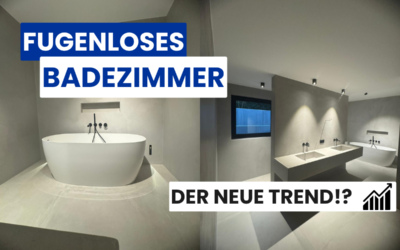 Modern und pflegeleicht – ein fugenloses Bad liegt voll im Trend