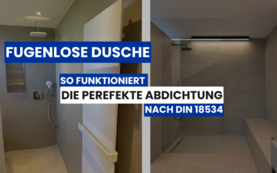 Fugenloses Bad mit Dusche – so funktioniert die perfekte Abdichtung nach DIN 18534